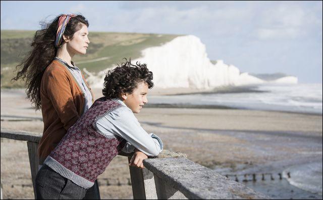 Gemma Arterton and Lucas Bond are shown in a scene from ?Summerland.?