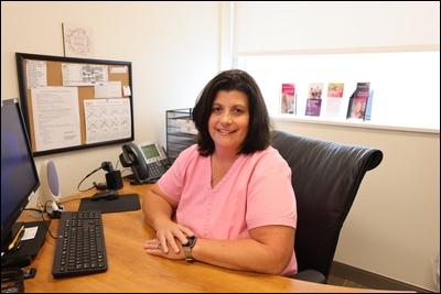 Registered nurse Judy Hansotte guides her patients through mammogram to biopsy to cancer treatment.