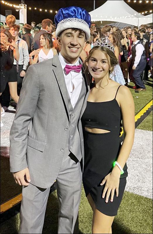 Mars
Mars Area High School seniors Zach Schlegel and Eliza Matusek were named the school's 2021 Homecoming King and Queen on Friday.
Zach is the son of Diane and Jon Schlegel of Mars, 
Eliza is the daughter of Erik and Sarah Matusek of Mars. 
They were crowned Friday evening at the Mars-Armstrong football game. The Planets lost 37-0.